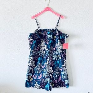NWT Xhilaration Floral Tropical Print Romper Size XXL